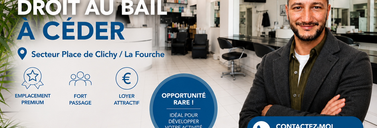Commerce  30 m² à vendre à Paris 17 (75017)
