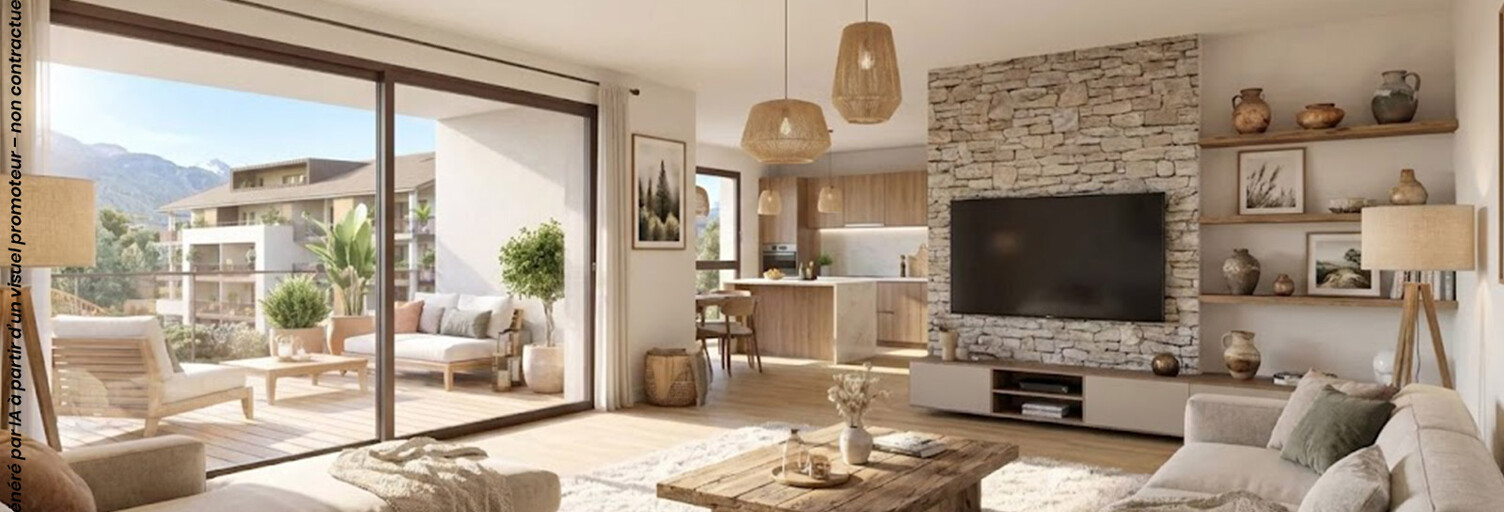Appartement neuf T2, T3, T4 Pièce 43 à 100 m² à vendre à La Roche-sur-Foron (74800)
