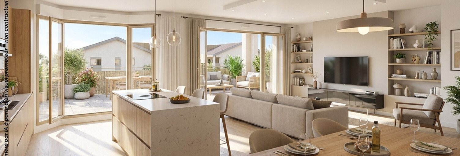 Appartement neuf T2, T3, T4 Pièce 40 à 84 m² à vendre à Douvaine (74140)