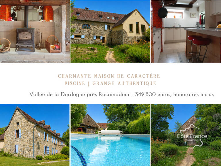 Propriété de charme en pierre avec piscine et grange authent — photo 1