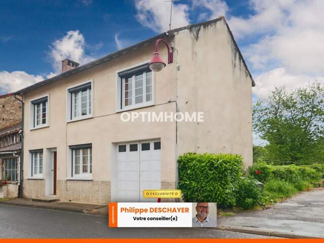 Maison de Villlage de  91,5 m² - 5 pièces - 3 Chambres - Garage - Dépendances - Jardin 300 m² -  ORADOUR SAINT GENEST (87) — photo du bien