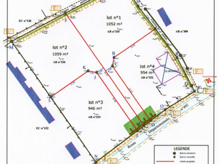 Vente Terrain à bâtir 1 052 m&sup2; — photo 1