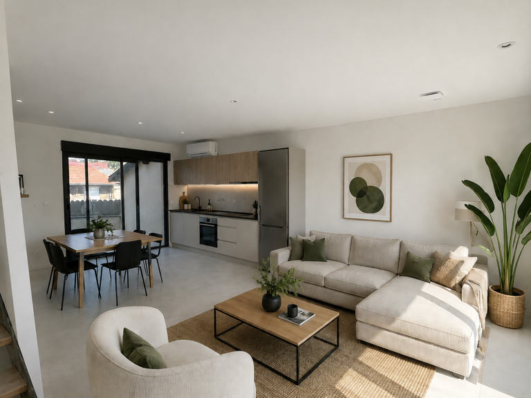 MAISON NEUVE AVEC GARAGE DOUBLE ET TERRASSE – CRÉPIEUX / RILLIEUX-LA-PAPE — photo 1