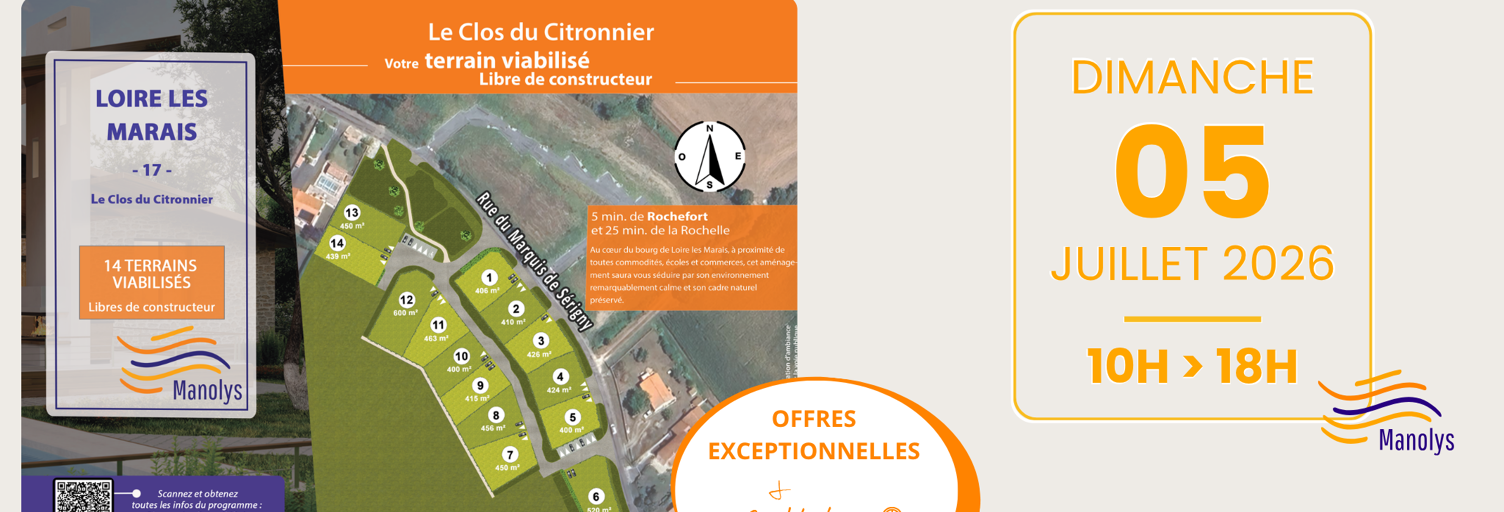 Terrain  400 m² à vendre à Loire-les-Marais (17870)