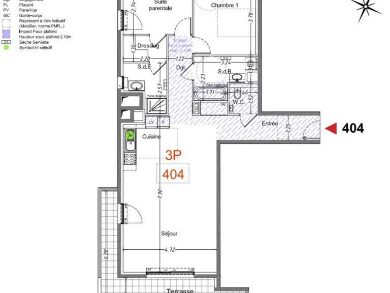 Vente Appartement 3 pièces — photo 1