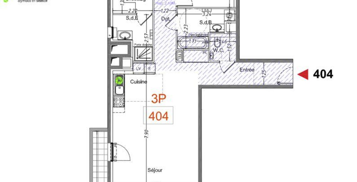Vente Appartement 3 pièces — photo 1
