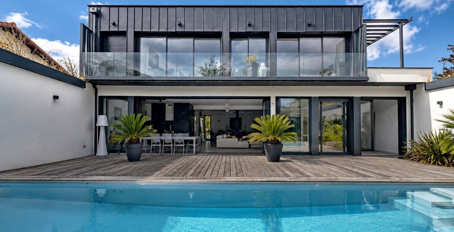 TOULOUSE  - CÔTE PAVÉE Villa contemporaine d'exception -260 m² - Piscine -Salle de sport  Garage — photo 1