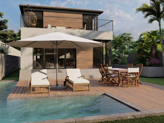 Villa d'architecte NEUVE avec piscine sur le mont Saint Clair à Sète vue MER/ETANG — photo du bien