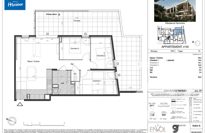 Appartement Sete 4 pièce(s) 82.3 m2 — photo 4
