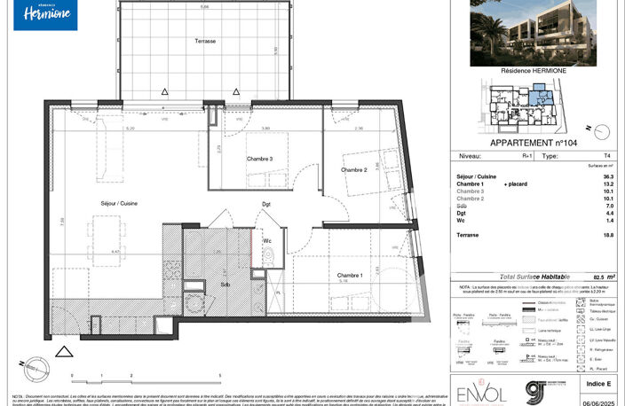 Appartement Sète 4 pièce(s) 82 m2 — photo 4