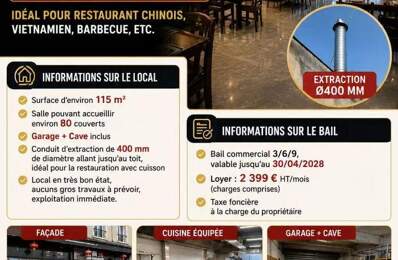 Vente Restaurant 115 m&sup2; — photo du bien