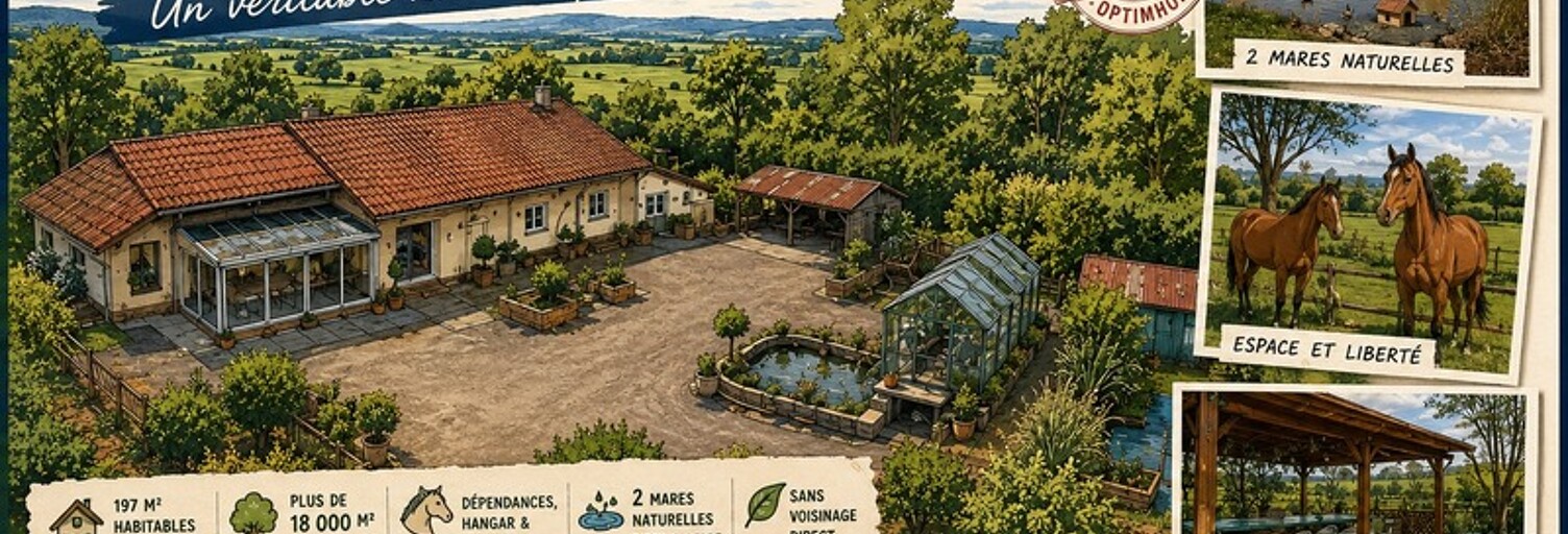 Maison 9 Pièces 197 m² à vendre à Dommartin-lès-Cuiseaux (71480)
