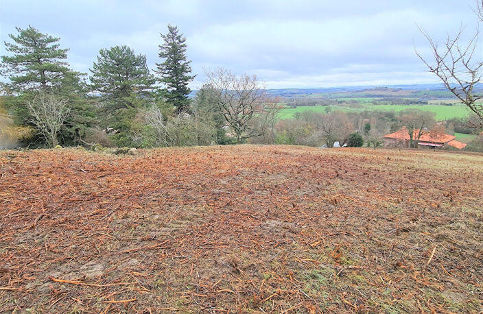 Giroussens  Rare Beau terrain de 1051 m2 en pente avec vue imprenable sur toute la vallée — photo 2