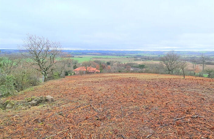 Giroussens  Rare Beau terrain de 1051 m2 en pente avec vue imprenable sur toute la vallée — photo 3