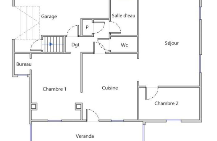 MAISON PLAIN PIED TOTAL - 2 CHAMBRES - JARDIN - GARAGE — photo 2