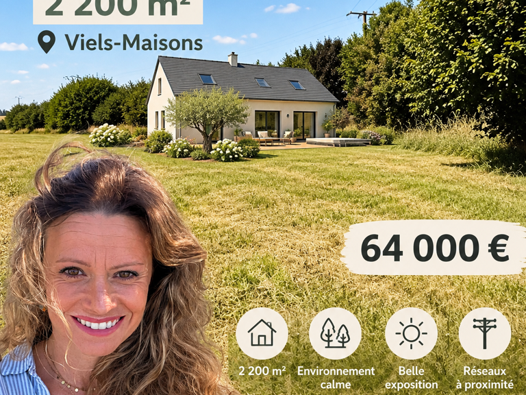 Vente Terrain à bâtir 2 200 m&sup2; — photo 1