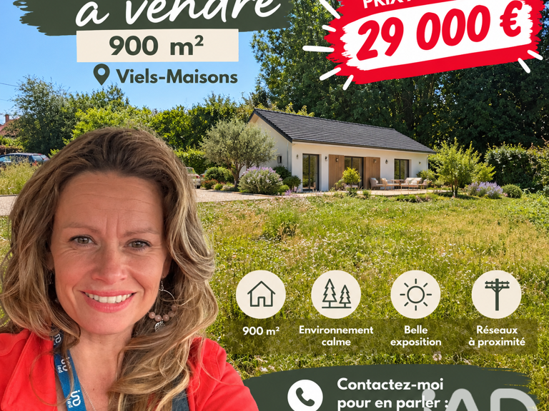 Vente Terrain à bâtir 900 m&sup2; — photo 1
