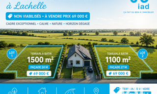 Terrain  1013 m² à vendre à Lachelle (60190)