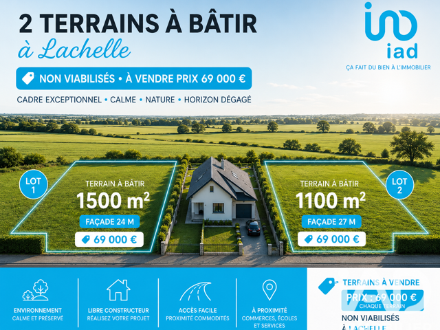 Vente Terrain à bâtir 1 013 m&sup2; — photo du bien