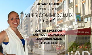Commerce  60 m² à vendre à Toulon (83000)
