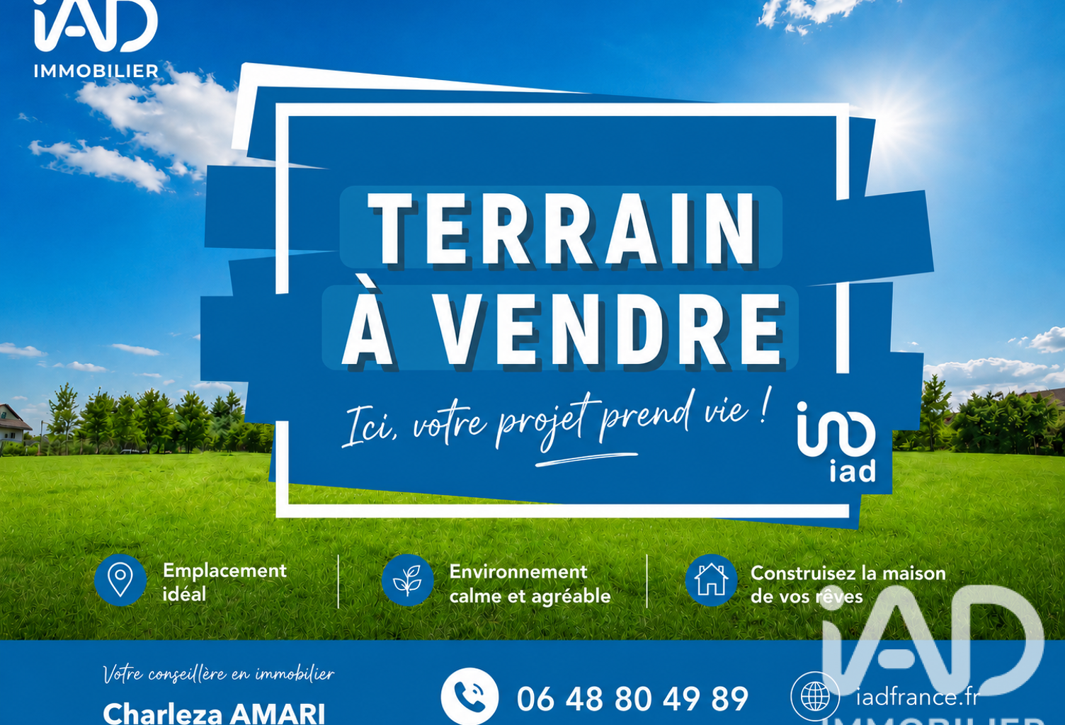 Vente Terrain à bâtir 639 m&sup2; — photo 1