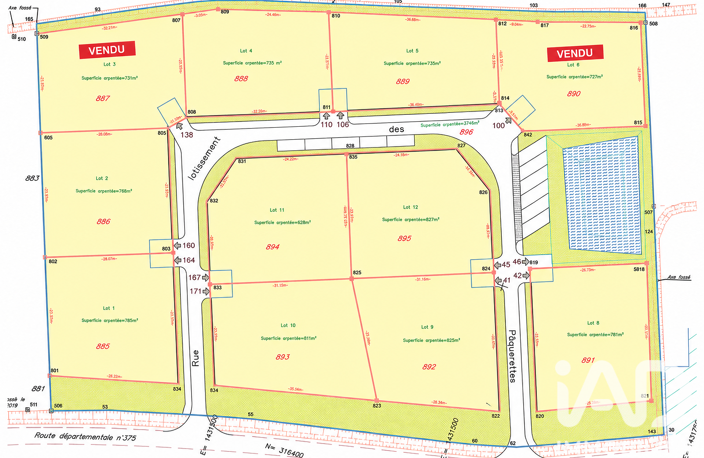 Vente Terrain à bâtir 765 m&sup2; — photo 3