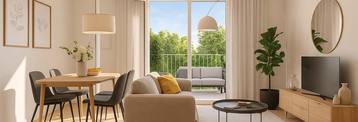 Appartement neuf T2, T3 Pièce 40 à 70 m² à vendre à Vezin-le-Coquet (35132)