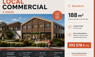 Commerce  188 m² à vendre à Beauzelle (31700)