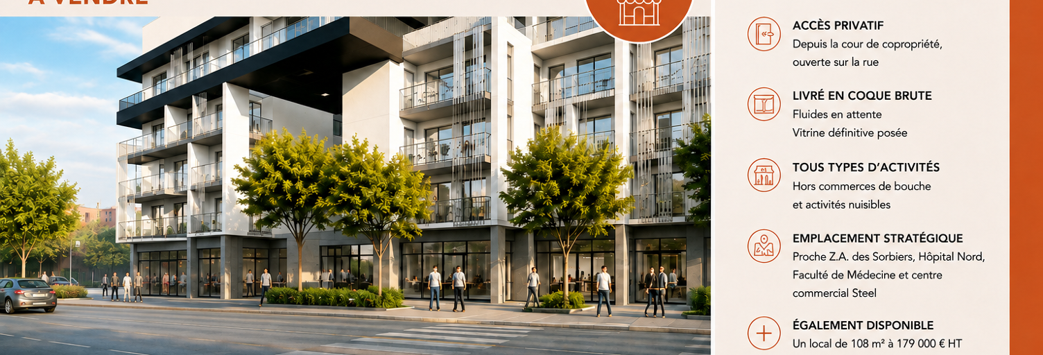Commerce  219 m² à vendre à La Talaudière (42350)