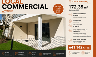 Commerce  172 m² à vendre à Craponne (69290)