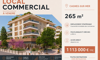Commerce  265 m² à vendre à Cagnes-sur-Mer (06800)