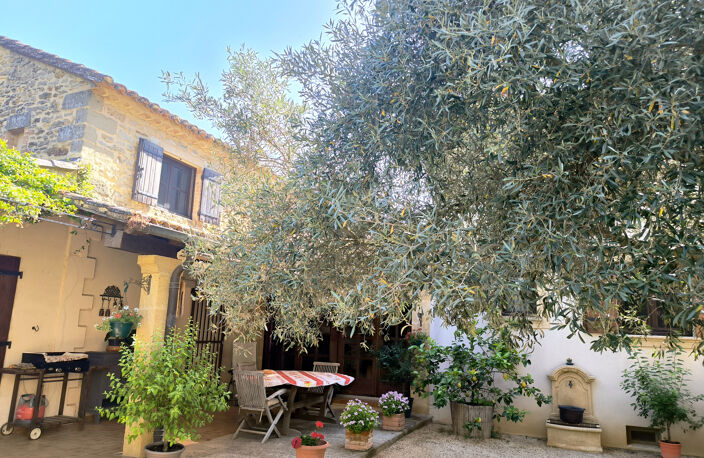 Proche Uzès Mas de village avec piscine — photo 3