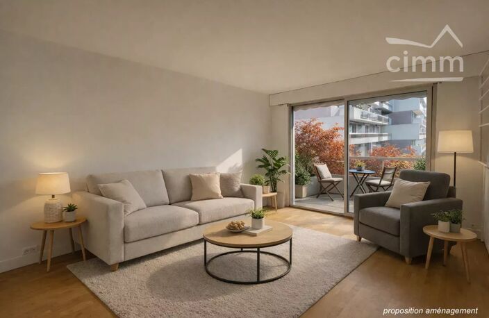 Soleil et vue dégagée pour ce grand studio avec balcon — photo 2