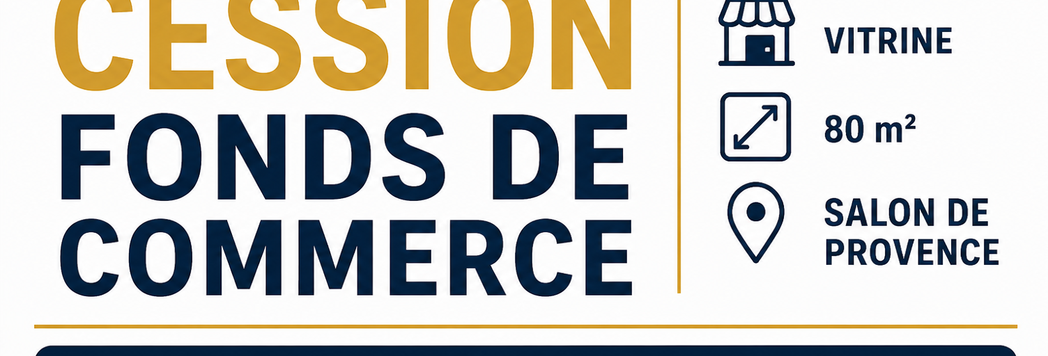 Commerce  80 m² à vendre à Salon-de-Provence (13300)