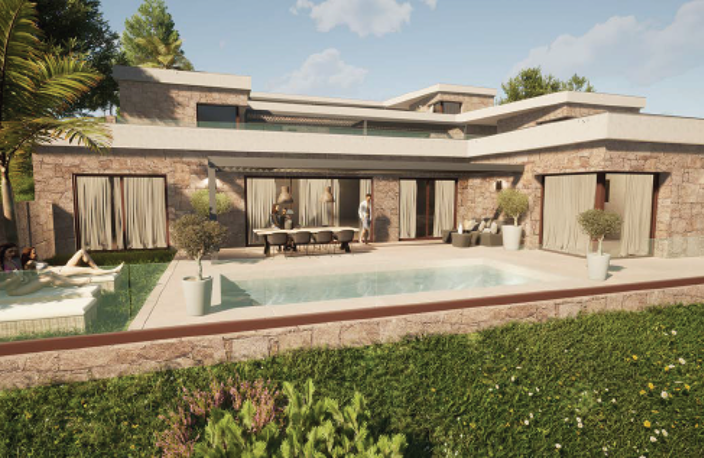 TERRAIN CONSTRUCTIBLE DE 746 M2 VUE MER   PORTICCIO — photo 2