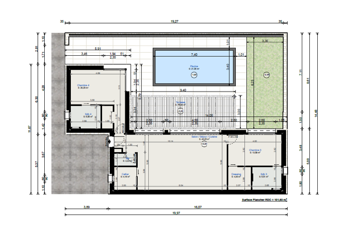 TERRAIN CONSTRUCTIBLE DE 746 M2 VUE MER   PORTICCIO — photo 3