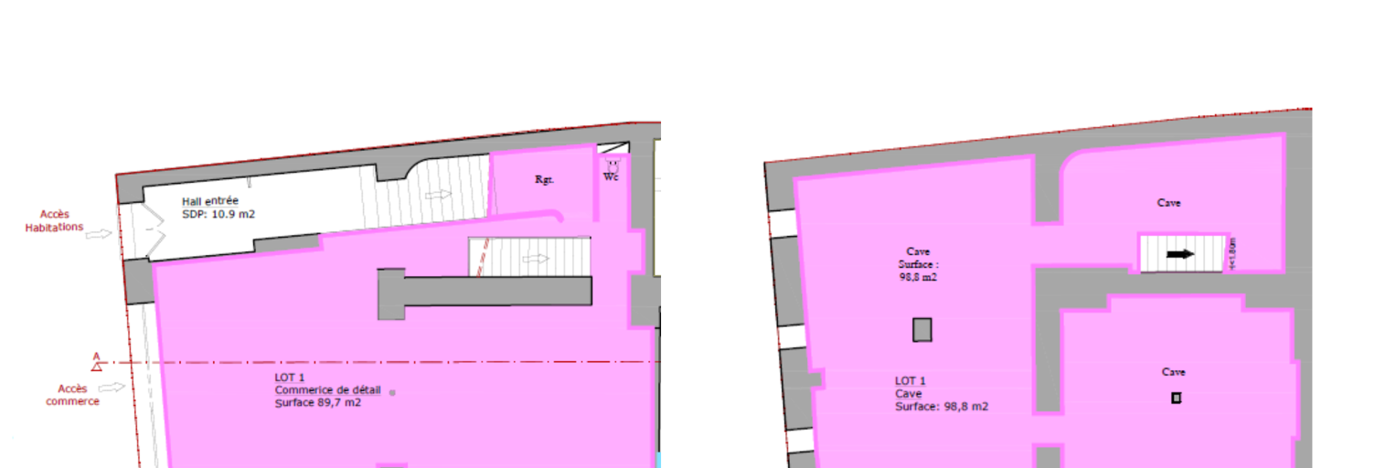 Commerce  187 m² à vendre à Marseille 1 (13001)