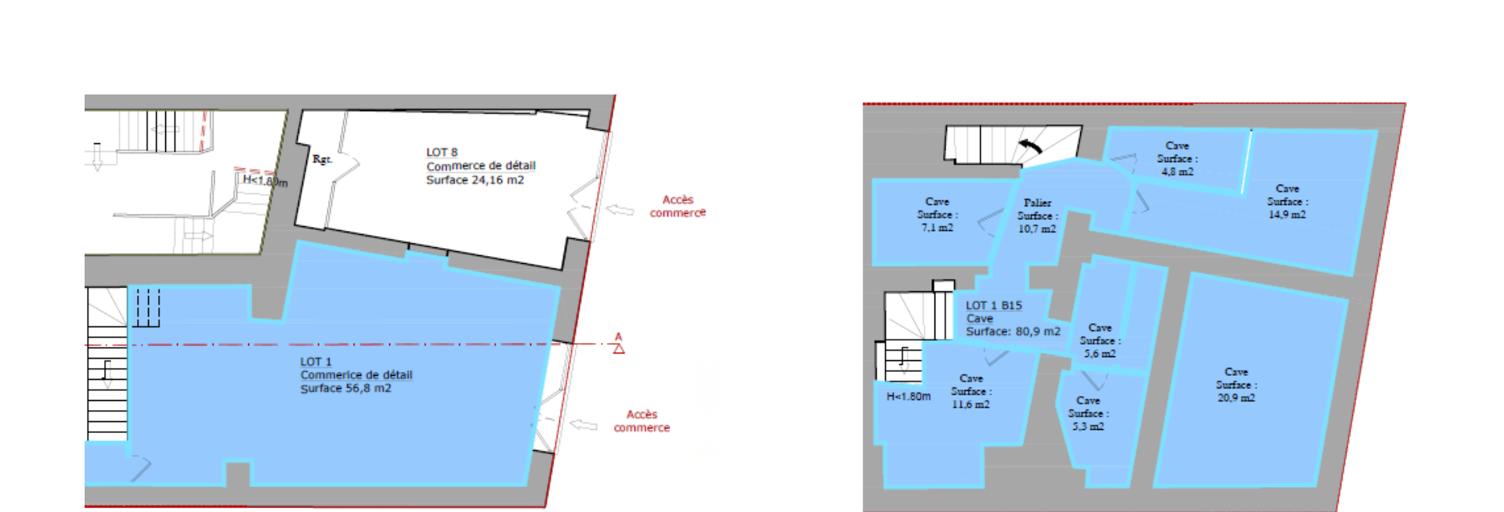 Commerce  140 m² à vendre à Marseille 1 (13001)