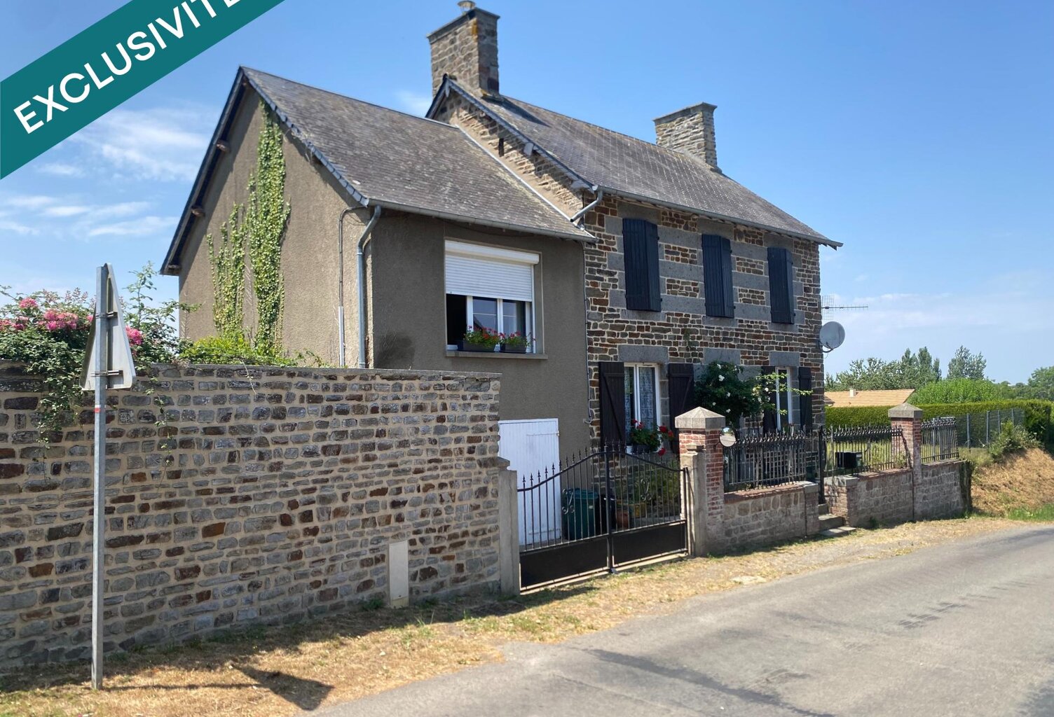 Maison, 100 m², 4chs, terrain 1800 m², La Bazoque — photo 1