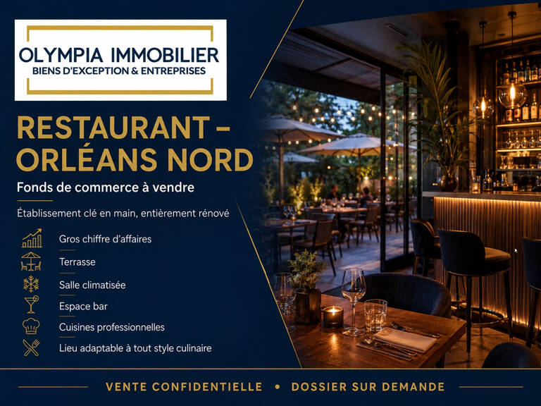 Fonds de Commerce - Restaurant Orléans - Bel emplacement — photo 1