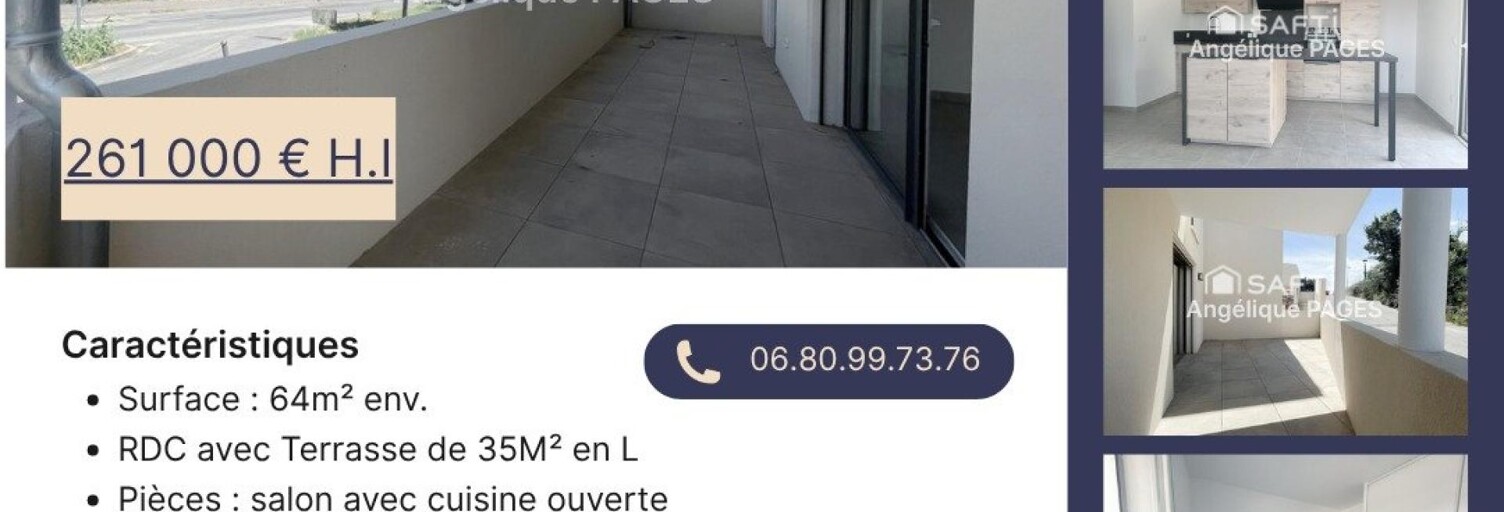 Appartement 3 Pièces 64 m² à vendre à Saint-André-de-Sangonis (34725)