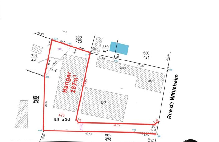 Hangar de stockage de 287m² au sol, le tout sur 8,90 ares ! — photo 5