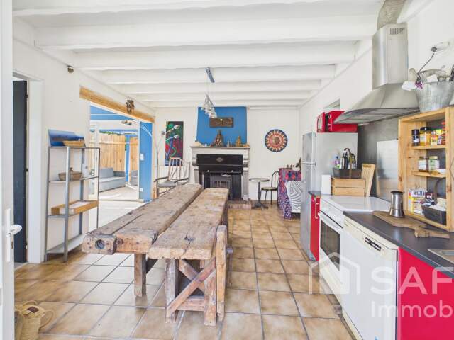 Maison 3 pièces avec grange et jardin — photo du bien