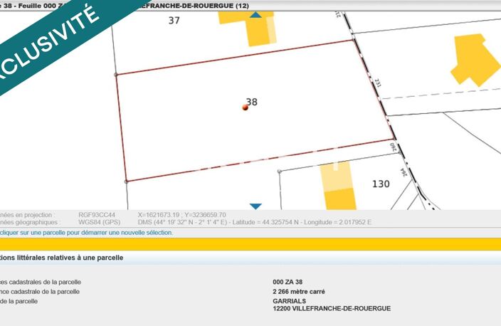 Terrain à bâtir de 2266 m² à VILLEFRANCHE de ROUERGUE — photo 2