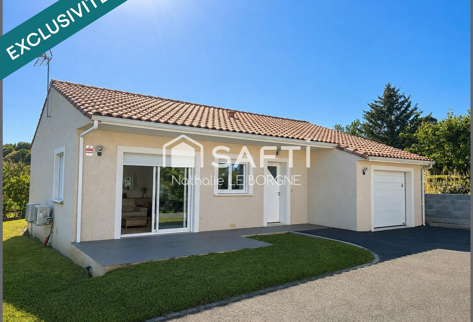 Jolie maison de plain pied avec garage — photo 1