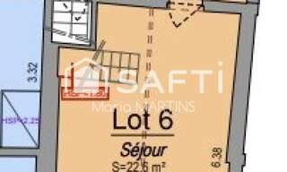 Appartement 3 Pièces 53 m² à vendre à Bordeaux (33000)
