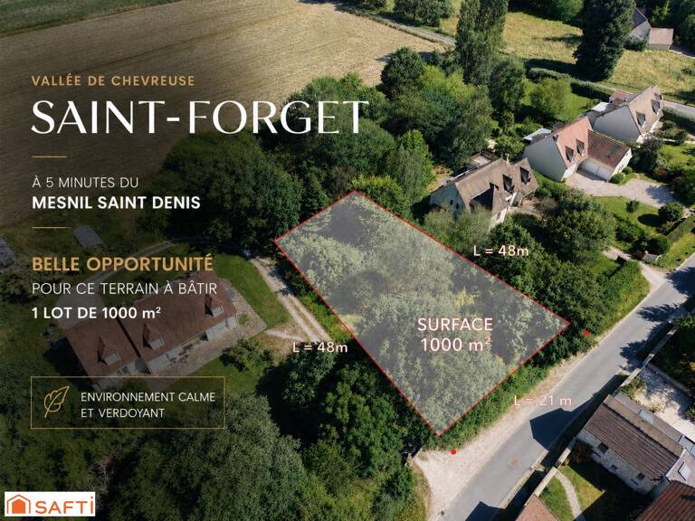 Terrain à bâtir - 1000 m2 - Vallée de Chevreuse — photo 1