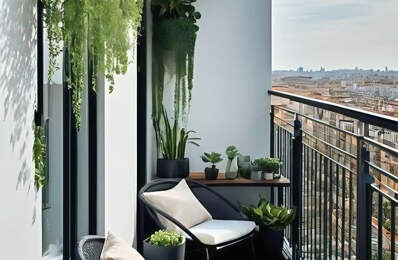 Aubervilliers : 2 pièces, balcon — photo du bien