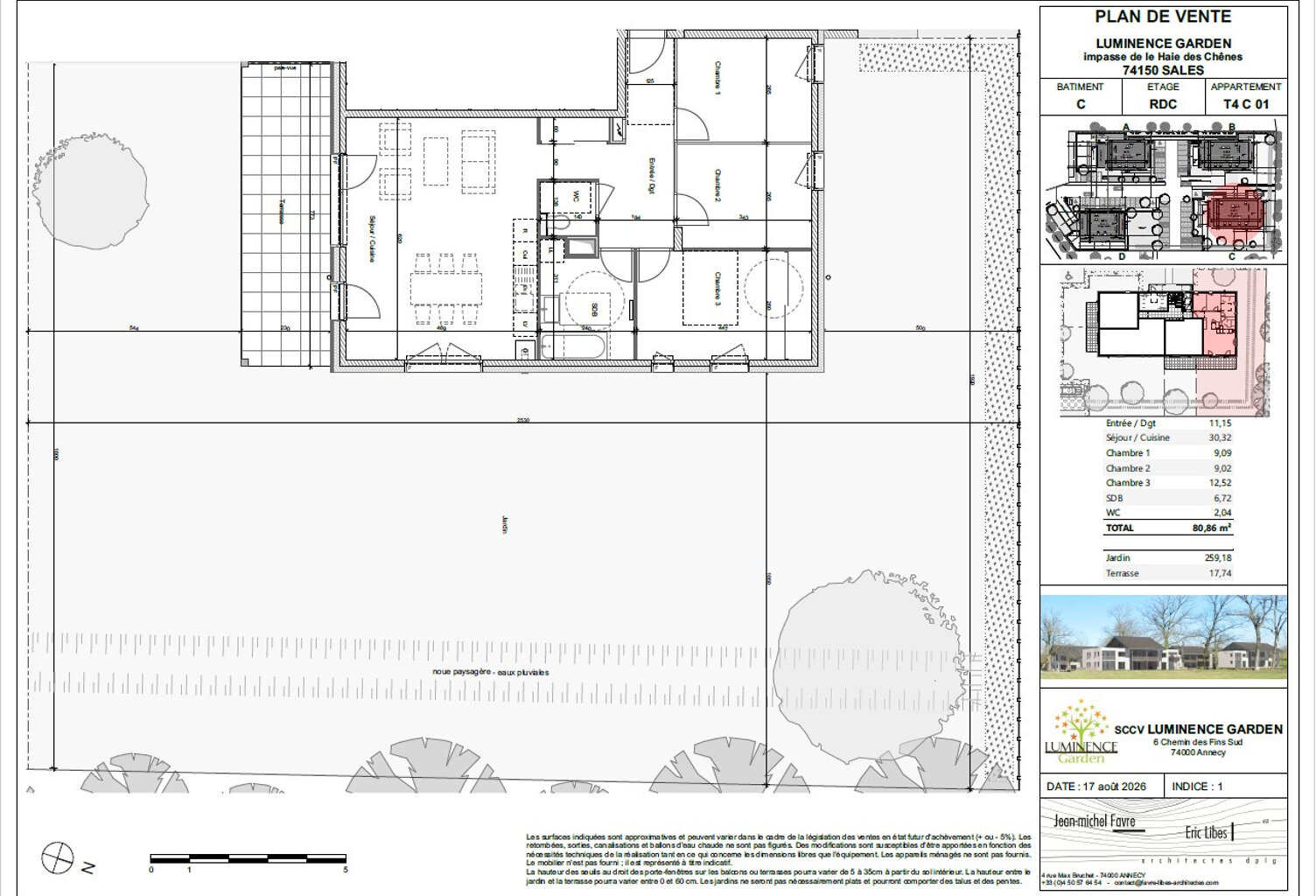 Découvrez « Luminence Garden » : un nouveau cadre de vie au cœur du village de Sales (74150) — photo 1
