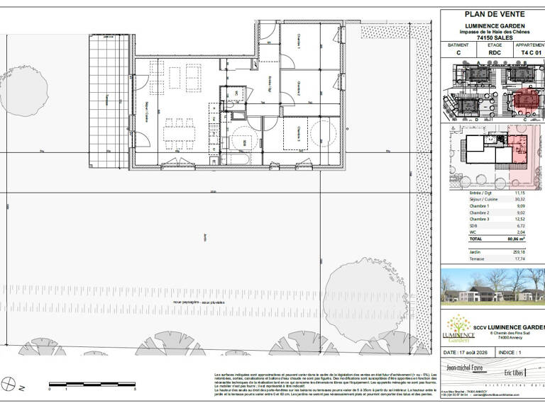 Découvrez « Luminence Garden » : un nouveau cadre de vie au cœur du village de Sales (74150) — photo 1